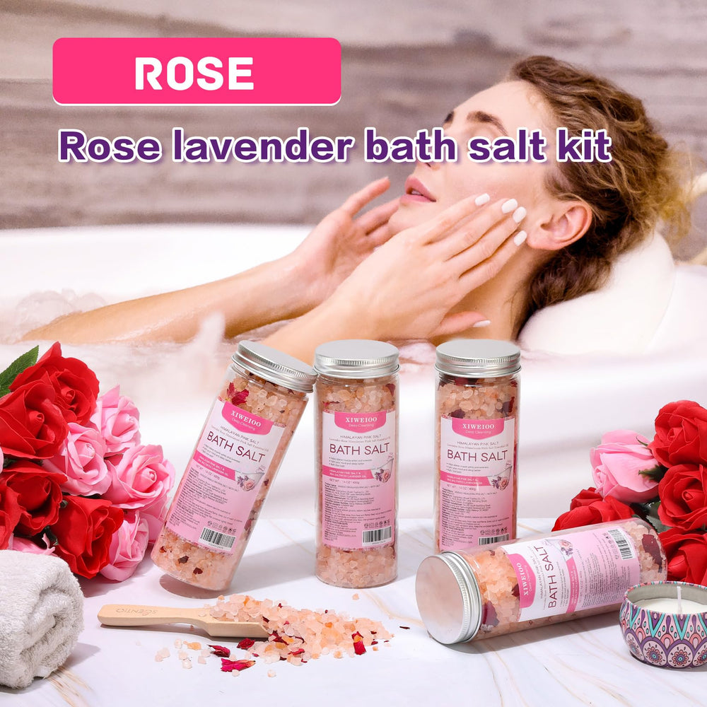 xiweioo bath salts kit lavender fragrance promotes calm after work