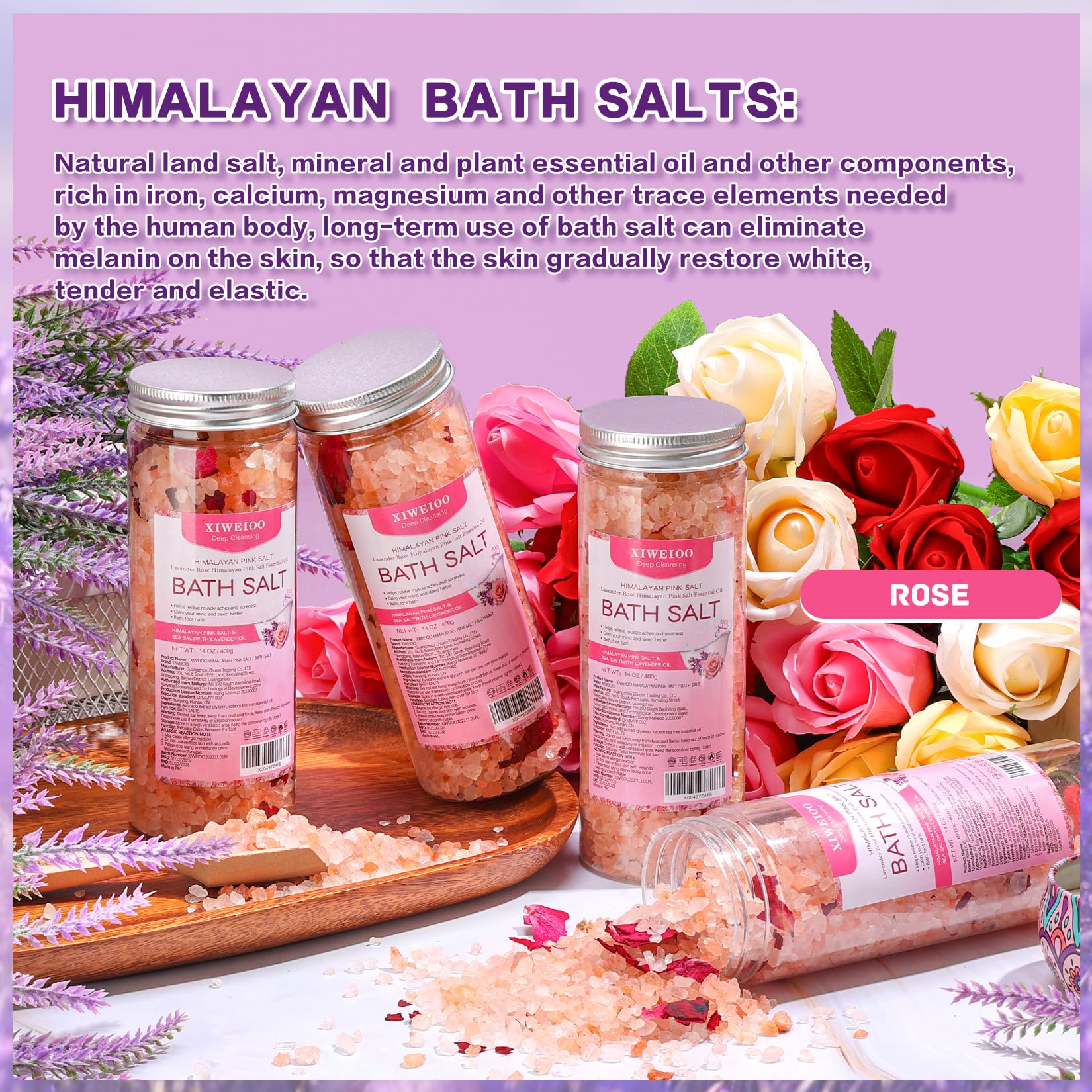 xiweioo bath salts kit orange fragrance refreshing aroma for rejuvenation