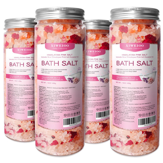 xiweioo bath salts kit rose fragrance for a relaxing foot soak