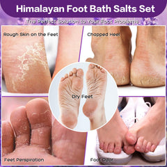XIWEIOO Epsom salt granules support a soothing foot soak experience.
