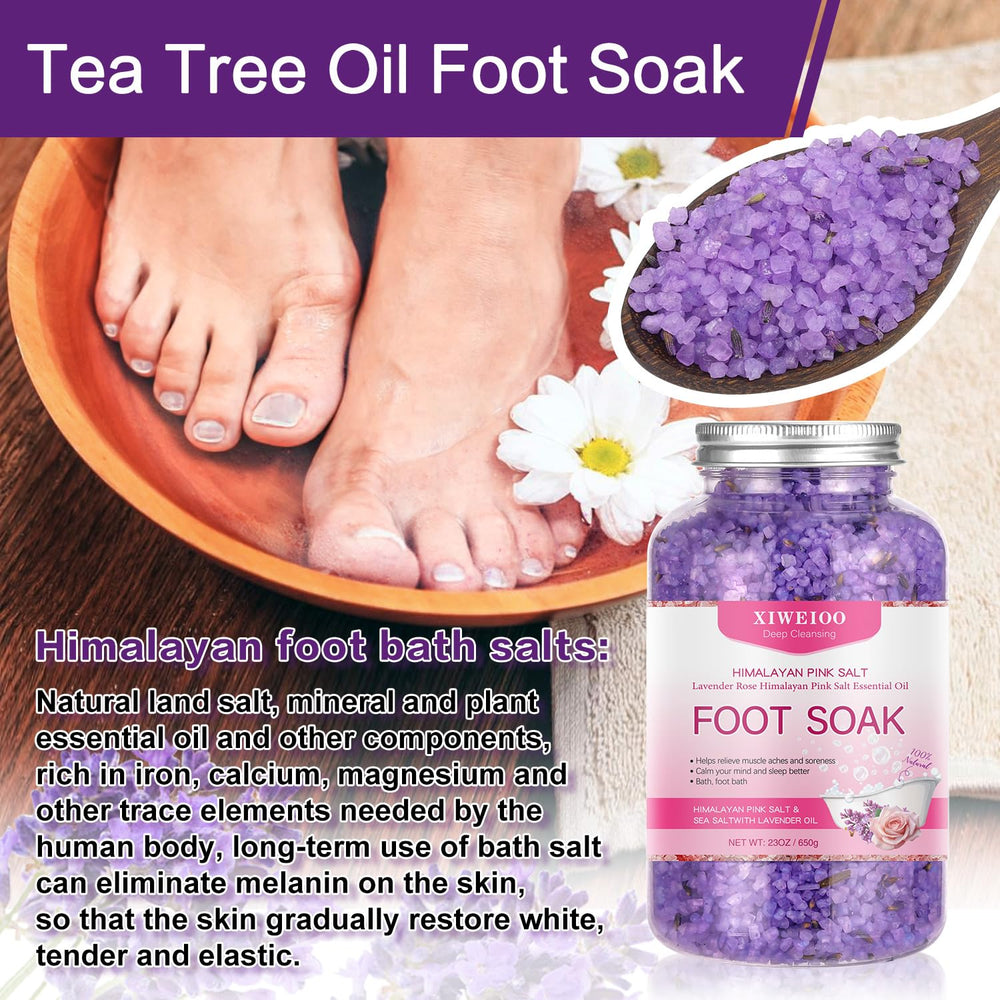 XIWEIOO exfoliating foot cream tube highlighting moisturizing benefits for tired feet.
