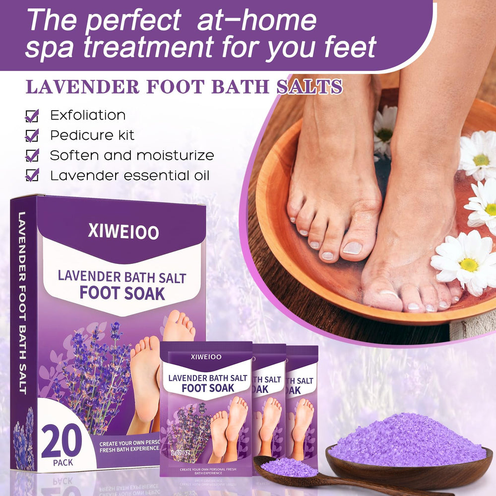 xiweioo eight-piece foot bath tools set for a complete at-home pedicure