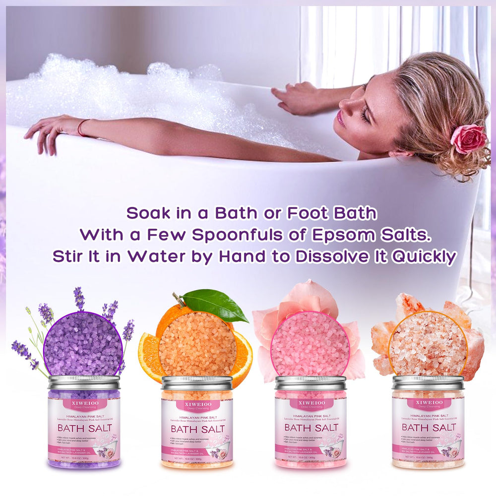 XIWEIOO Himalayan pink salt foot soak for smoother skin