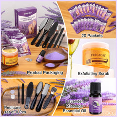 xiweioo lavender salts for smoother feet and calming aroma
