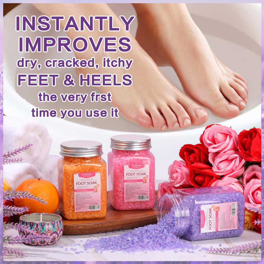 XIWEIOO rose fragrance salt crystal enhances mood and softens skin.