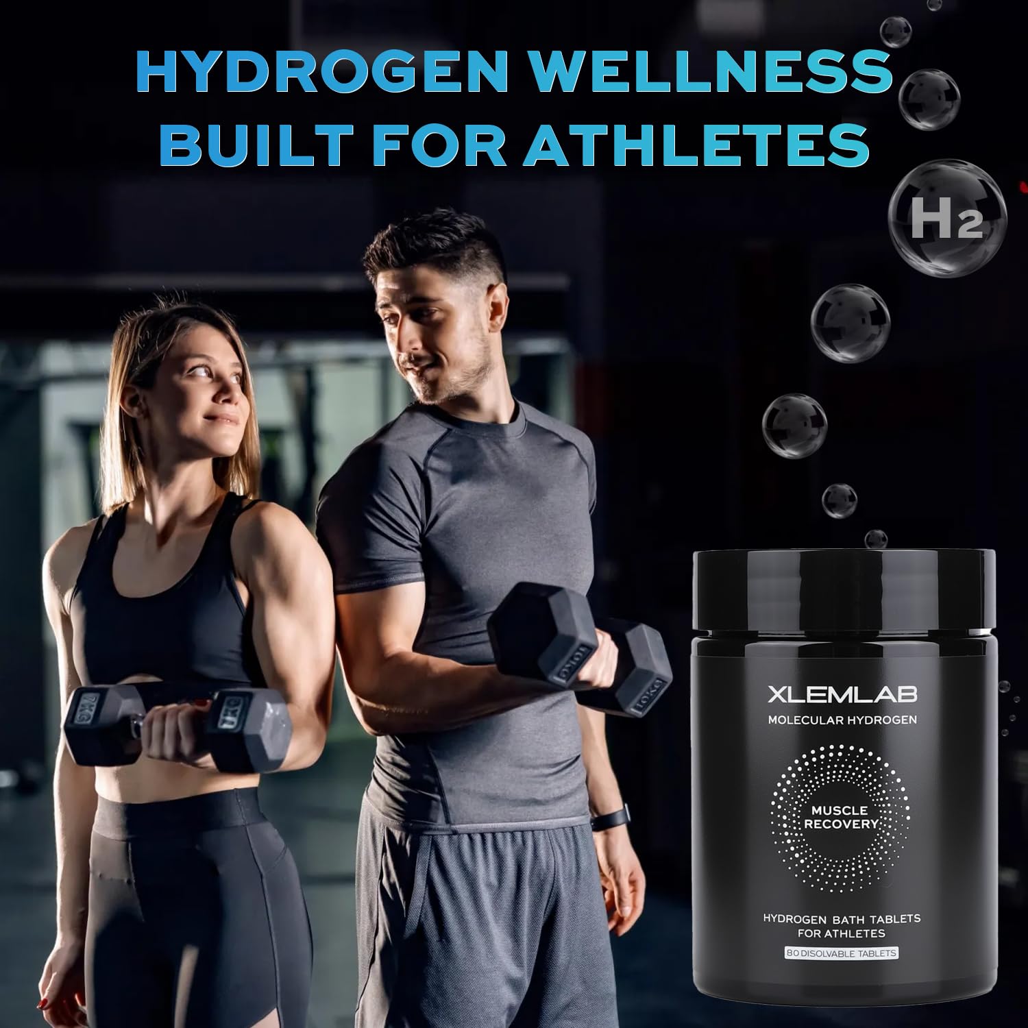 XLEMLAB hydrogen bath ideal for athletes seeking relaxation and recovery.