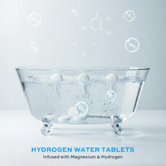 XLEMLAB tablets dissolving as you prepare a relaxing soak.