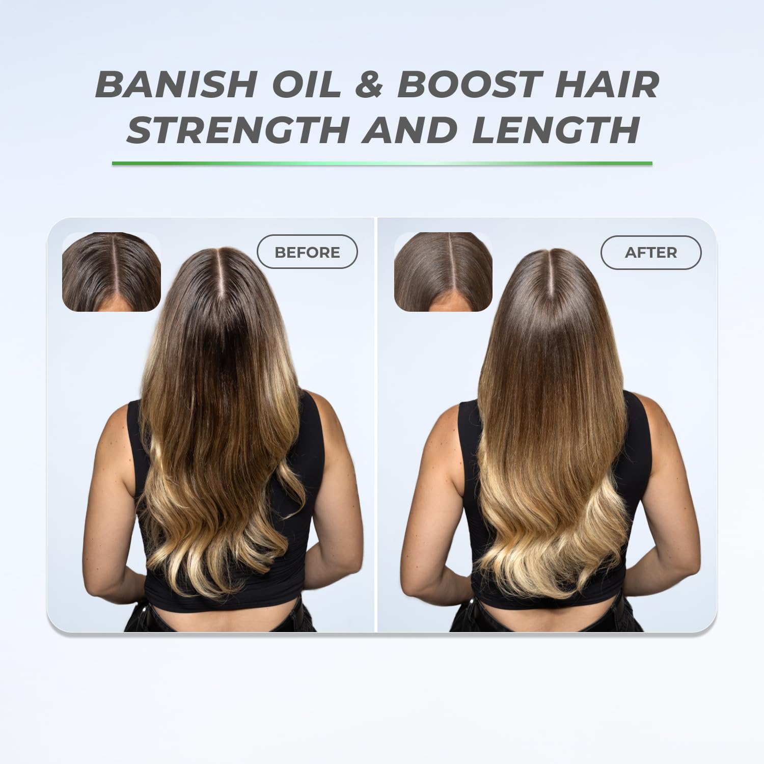 XMONDO Hair BOOST X talc-free and benzene-free badge.