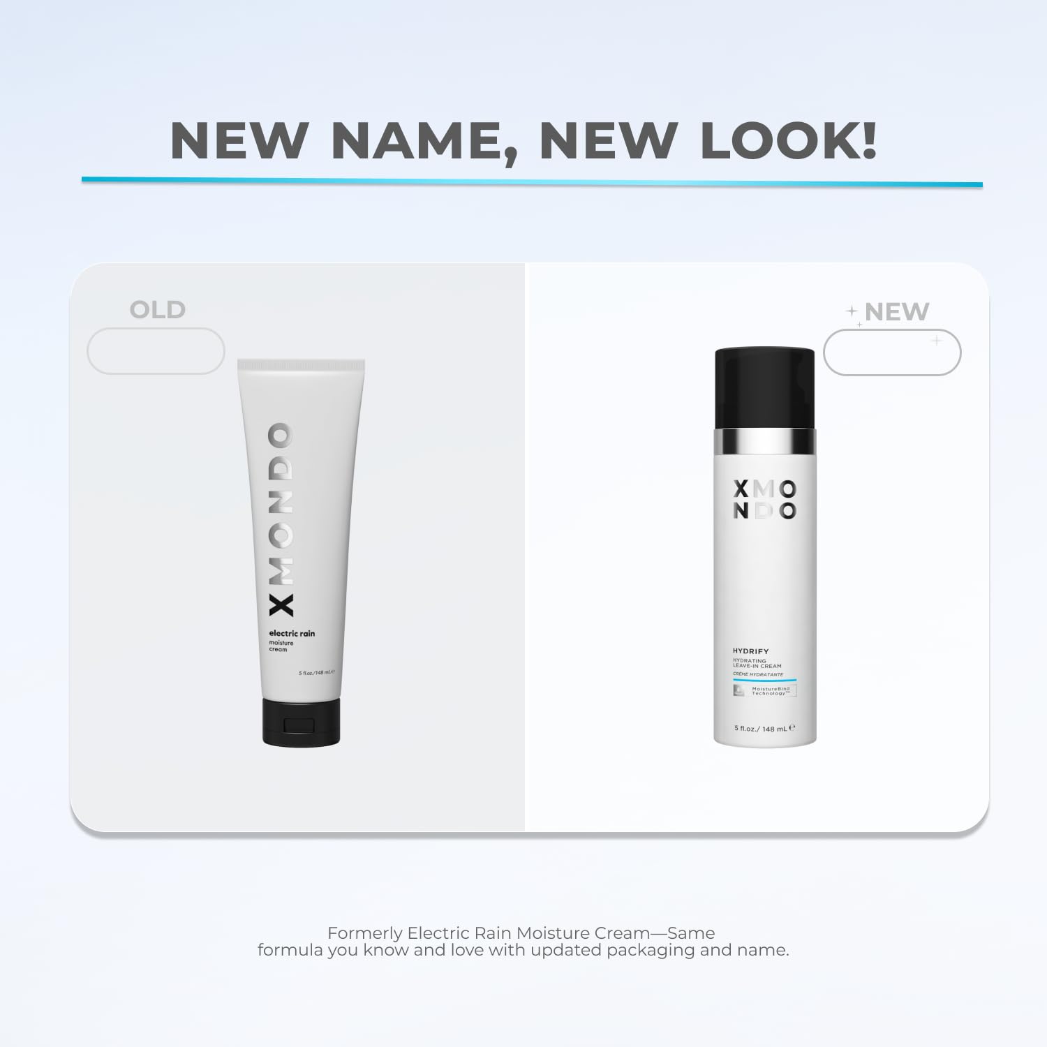 XMONDO Hair Hydrify cream texture closeup highlighting rich moisture without weighing hair down.