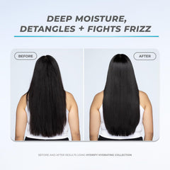 XMONDO Hair Hydrify after-use frizz control for a sleek finish.