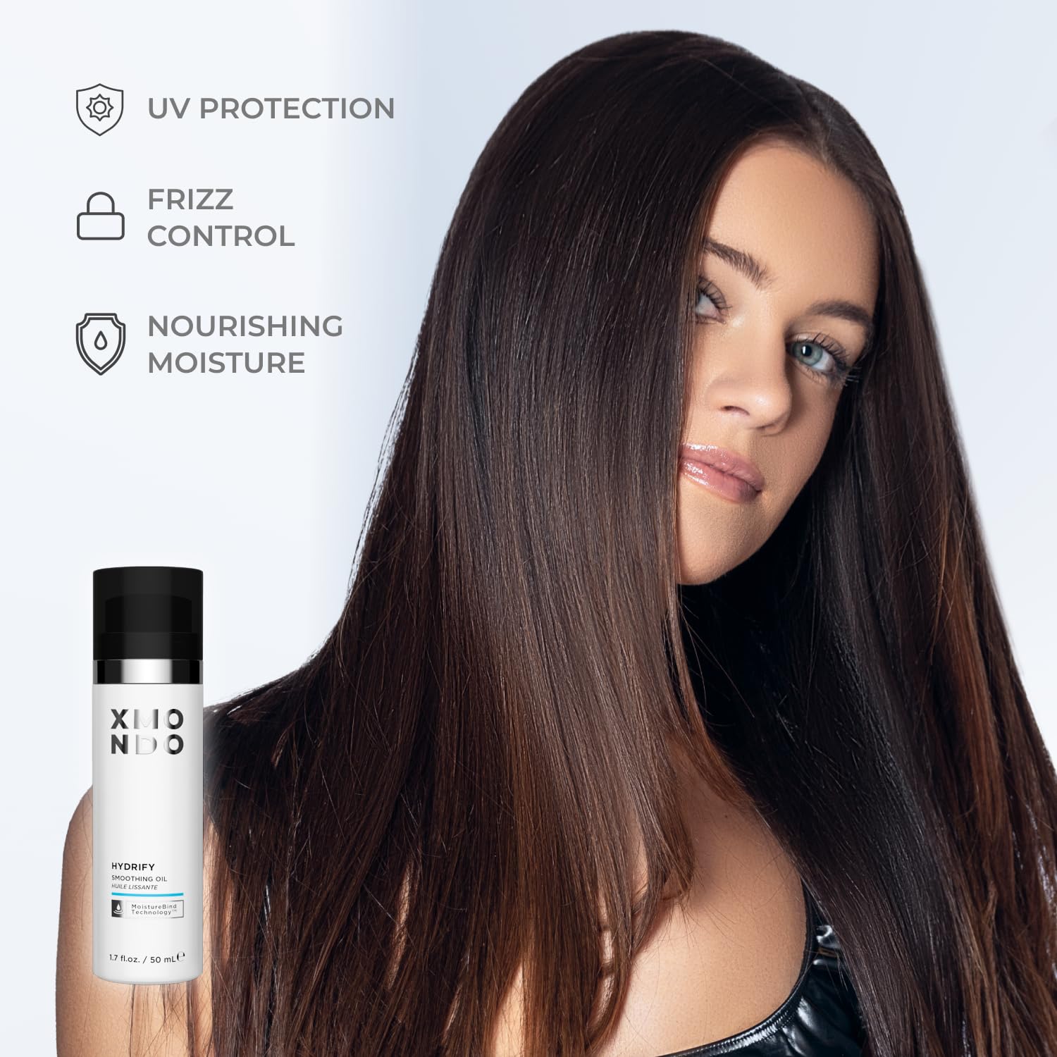 XMONDO Hydrify Oil packaging box—vegan smoothing care