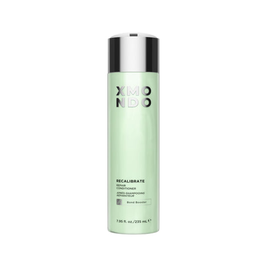 XMONDO Hair Recalibrate Conditioner bottle showing bond repair formula for smoother hair.