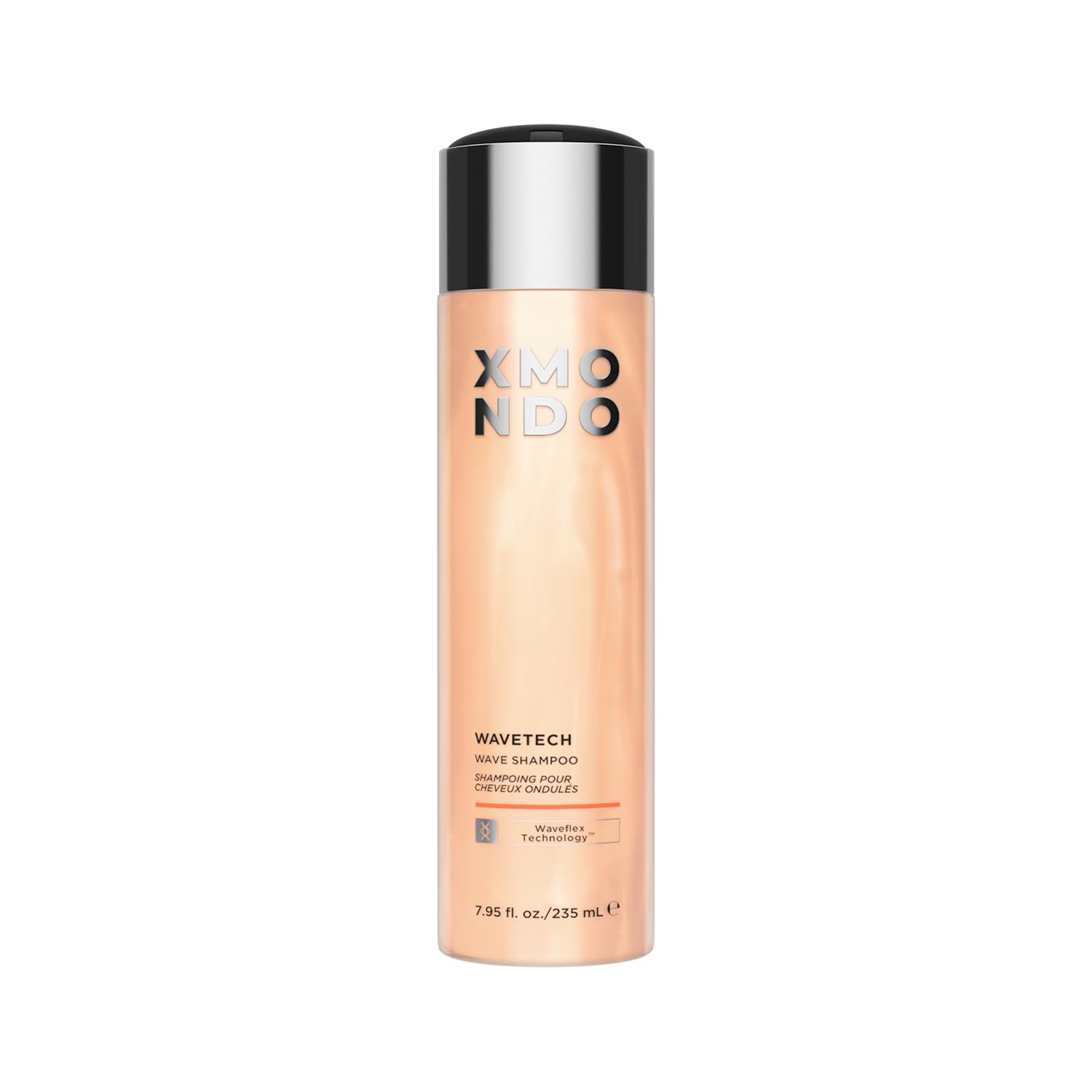 XMONDO Hair Wavetech shampoo bottle highlights hydration for defined waves