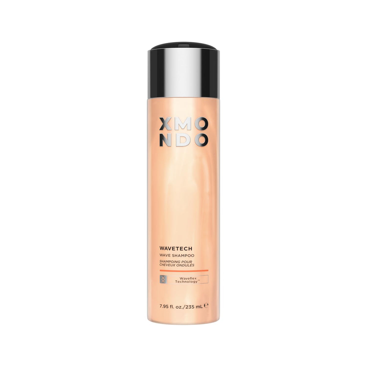 XMONDO Hair Wavetech shampoo bottle highlights hydration for defined waves