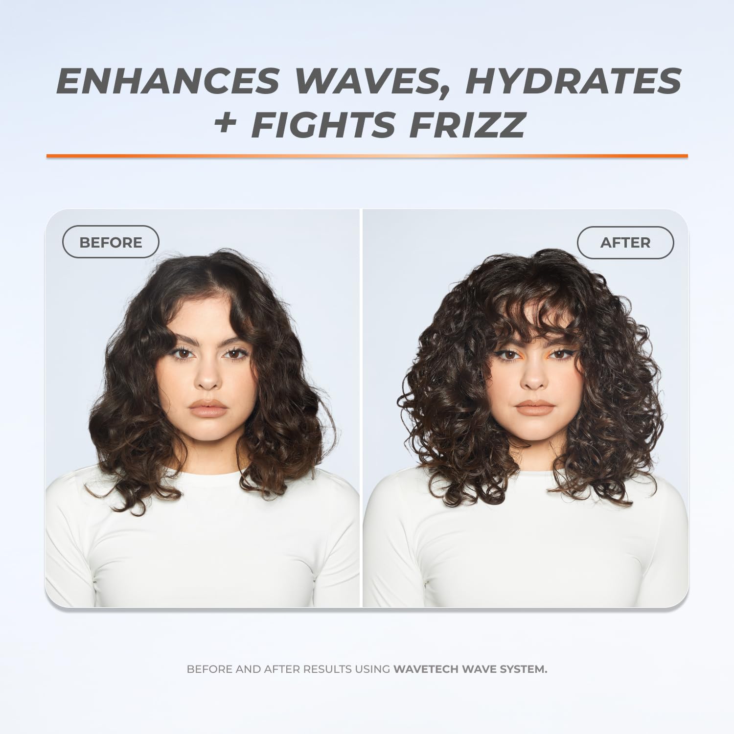 Applying XMONDO shampoo to wet hair prepares waves for styling