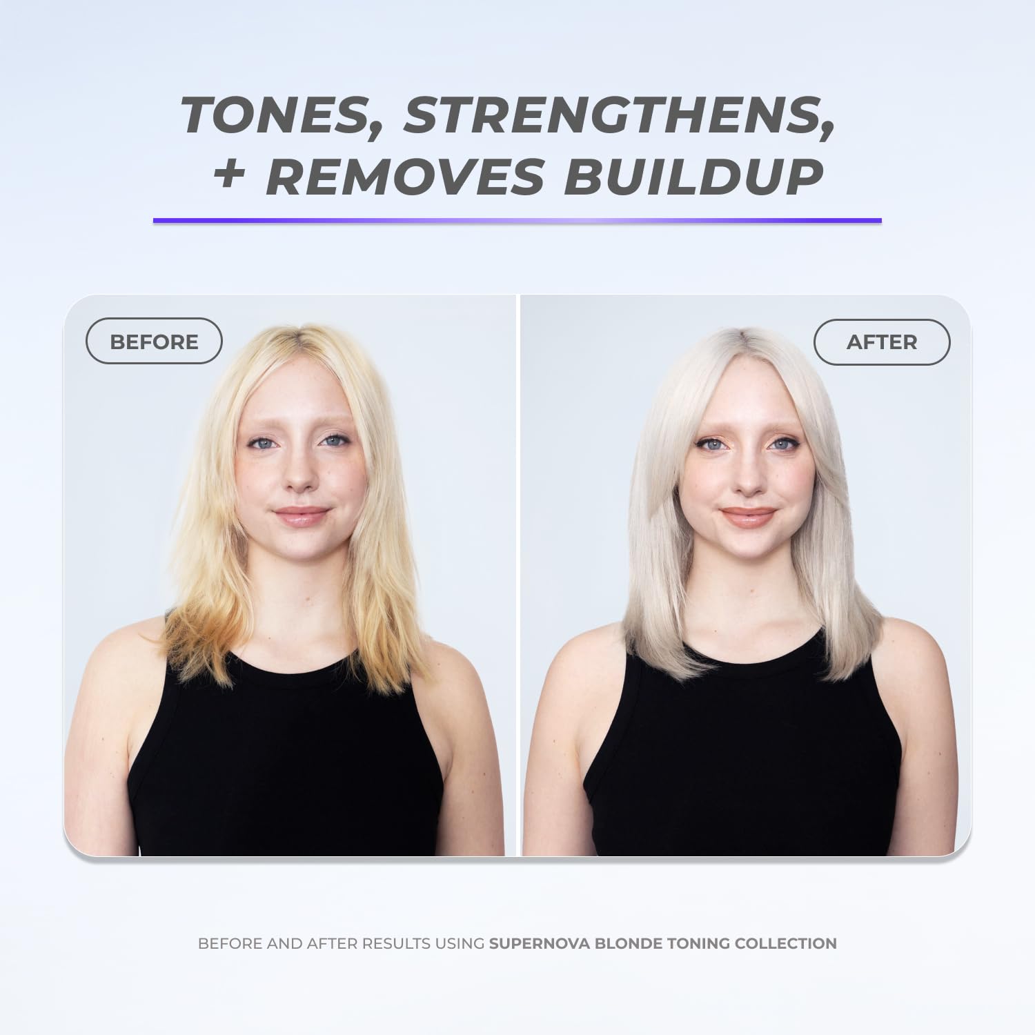 XMONDO Supernova pour shot showing quick lather on blonde hair