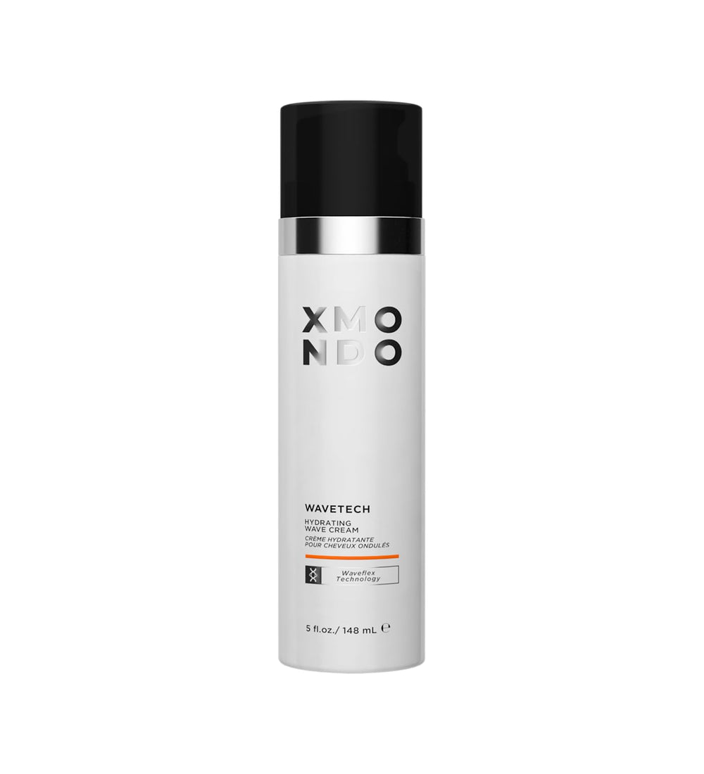 XMONDO Wavetech Hydrating Wave Cream bottle promotes defined waves and moisture.