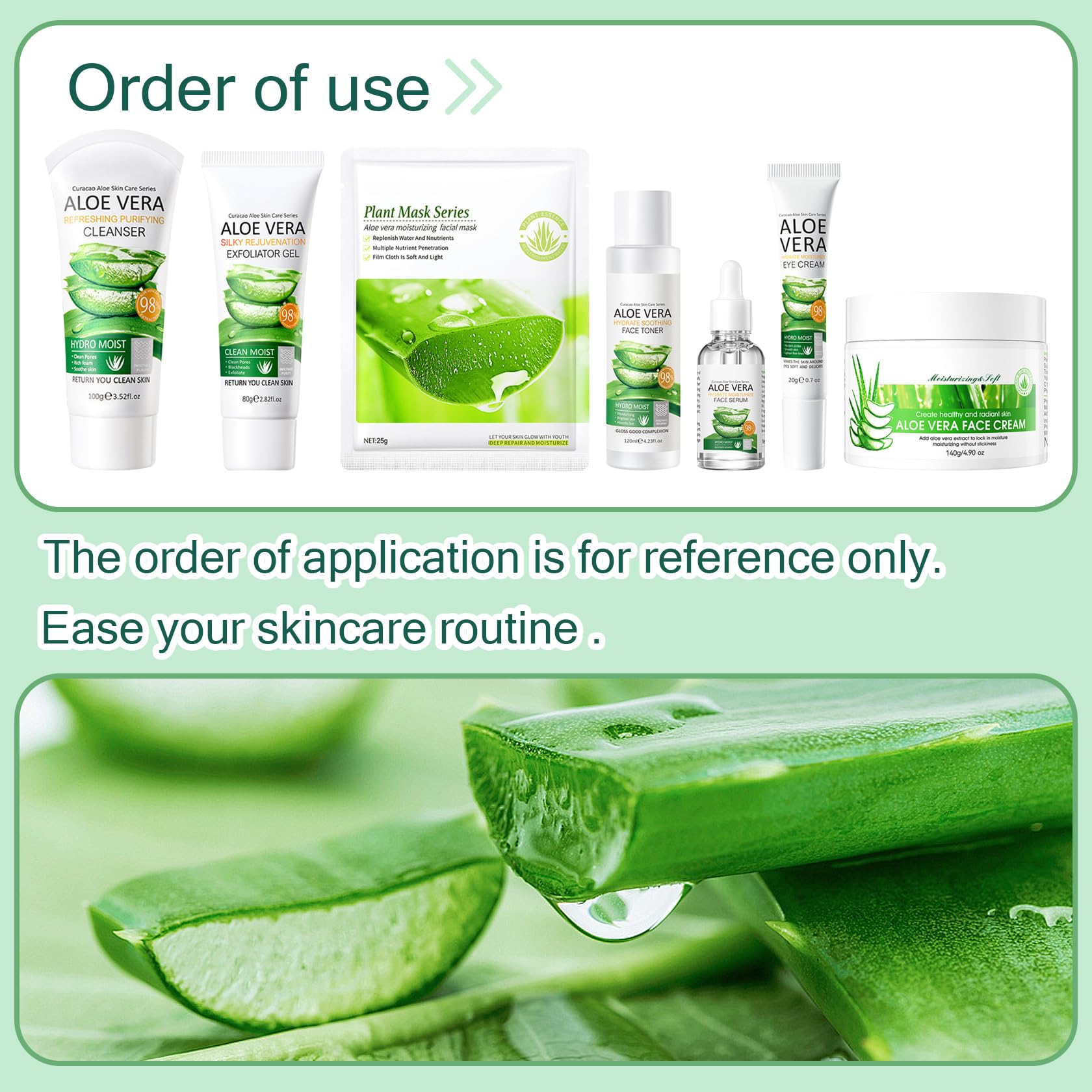 XMXueMei Aloe Vera face wash cleanses gently while preserving moisture.