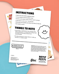 xo, Fetti 8.25 by 6 inch sheets for easy gifting.