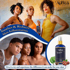 Xotics Blue Water contains aloe vera to support skin moisture