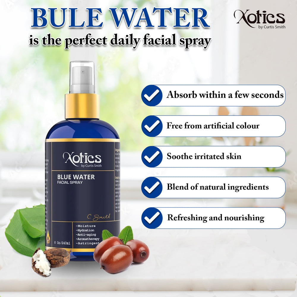 Xotics Blue Water spray on face provides instant hydration and soothing feel