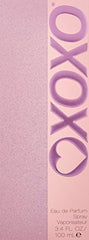 XOXO perfume cap close-up, premium designer scent details suitable for gifting.