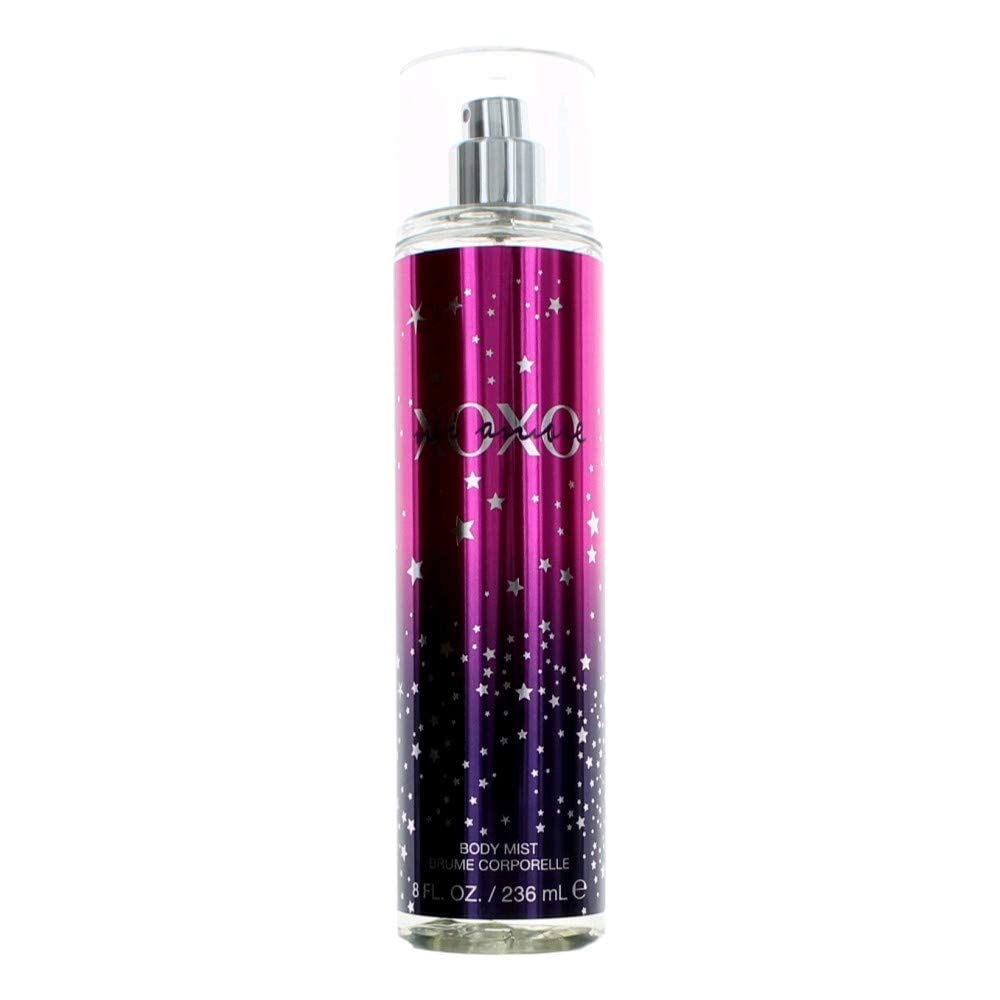 XOXO Mi Amore packaging display highlights amber and vanilla warmth.