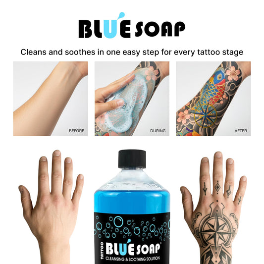 XTREME Blue Soap foamy application setup for easy coverage