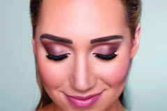 Xtreme Lashes GlideShadow Sienna swatch demonstrating even coverage for day looks.