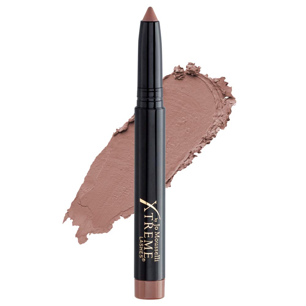 Xtreme Lashes GlideShadow Sienna swatch showing rich matte finish for smoky eyes.