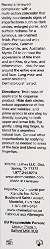 Xtreme Lashes concealer being applied with finger for seamless blend on skin