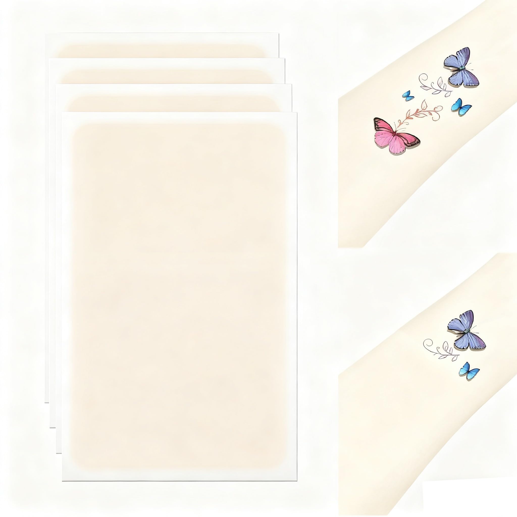 XUEVORIY Tattoo Cover Up Tape 4pcs packaging showing slim, discreet coverage