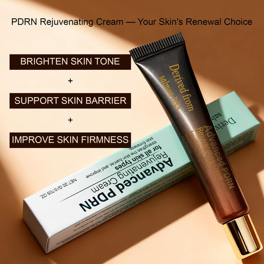 Close-up of XUHUIT PDRN Rejuvenating Cream texture for quick absorption.