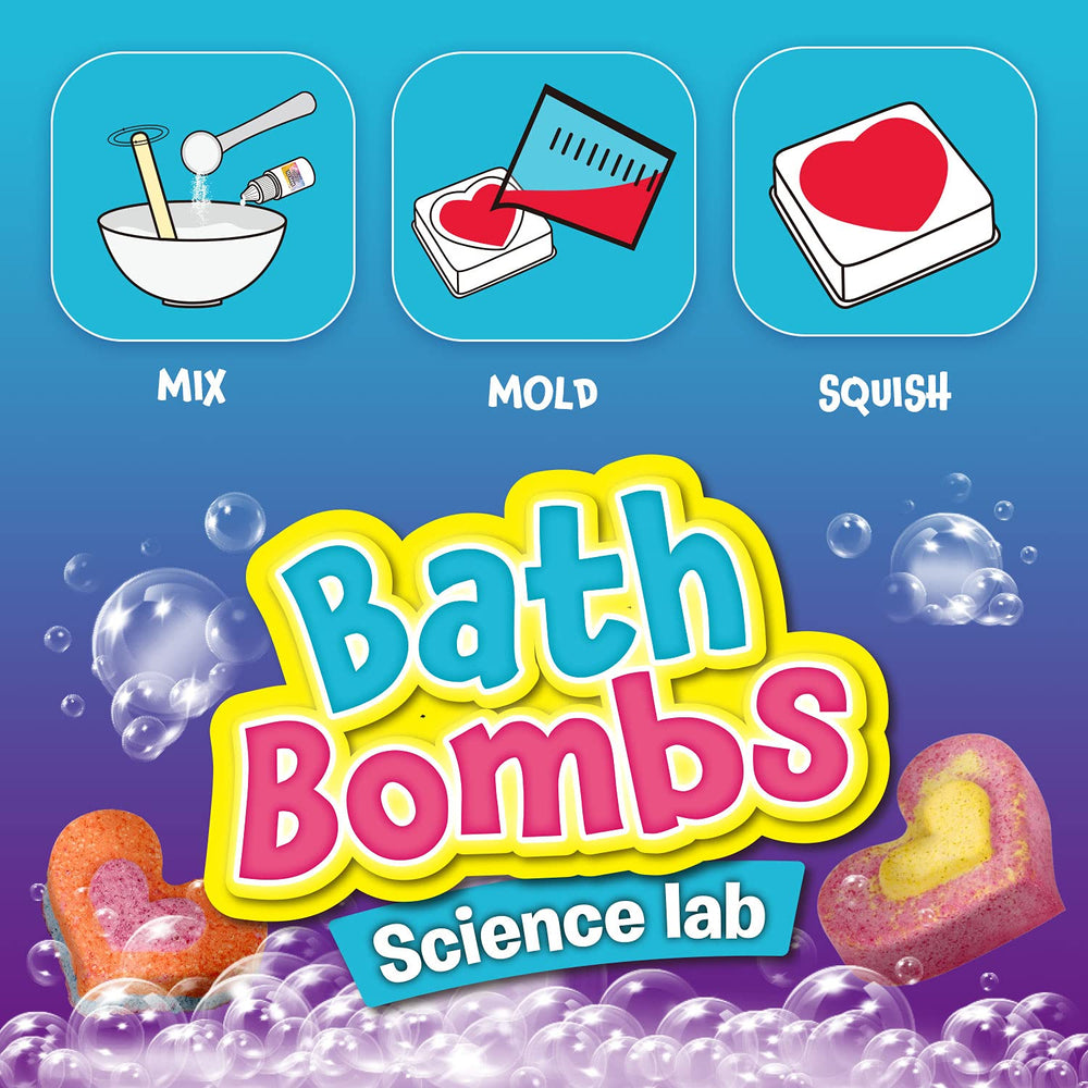 XX Bath Bombs Science Lab gift packaging for a STEM-themed present