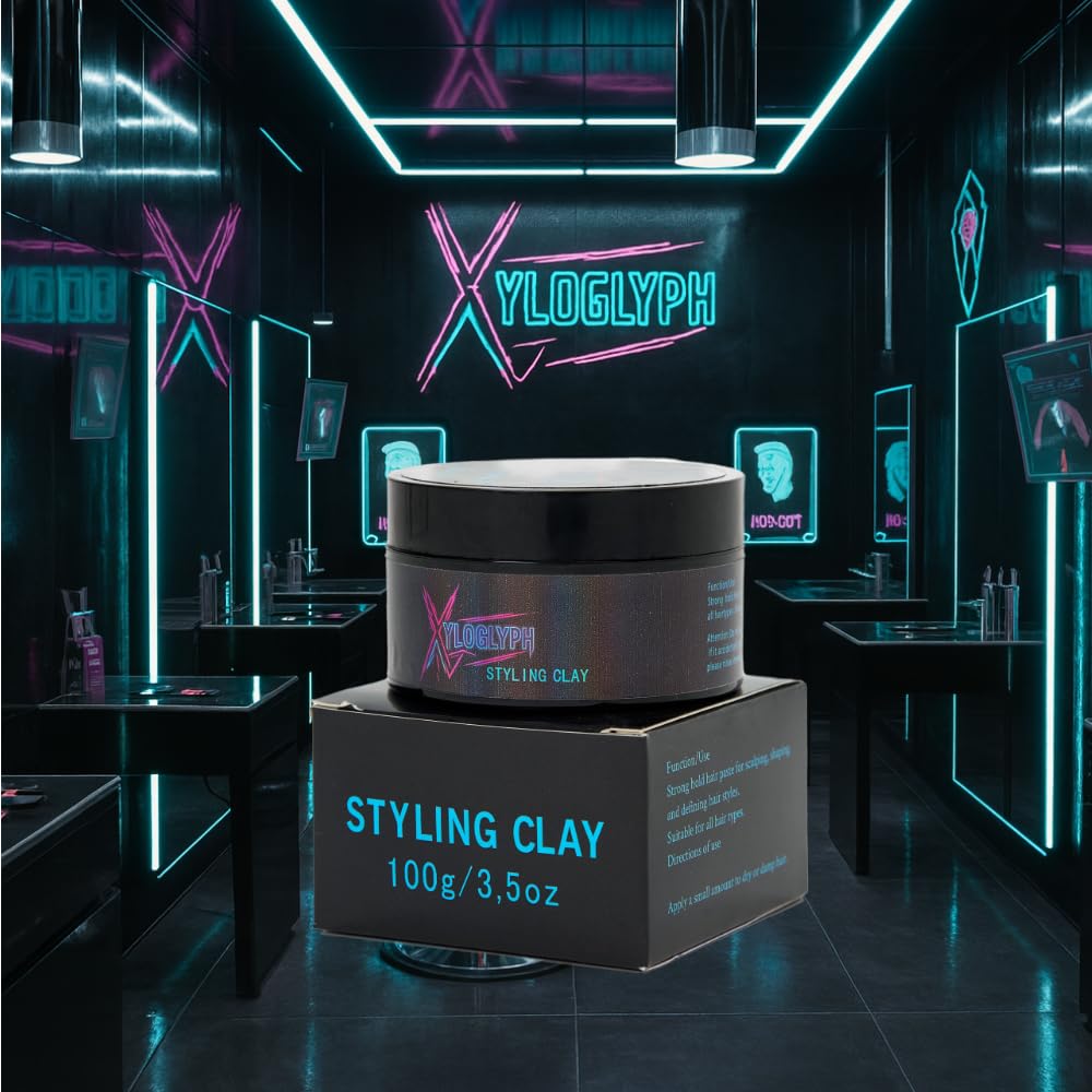 Xyloglyph Men's Hair Paste all-hair-types shows versatile performance for straight to curly styles.