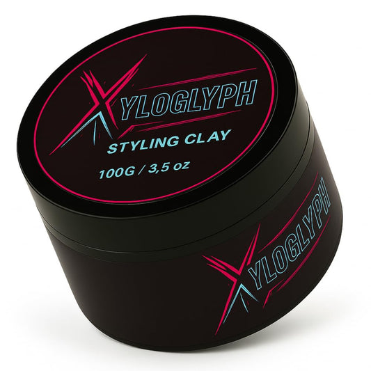 Xyloglyph Men's Hair Paste packaging shows 100g jar for daily use.