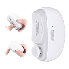 Xyulaan 3-in-1 electric nail clipper front view showing compact ergonomic design.