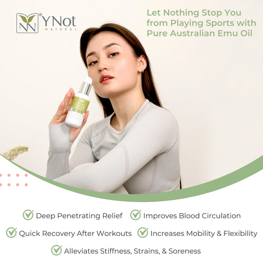 Y-Not Natural Emu Oil ingredients close‑up