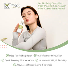 Y-Not Natural Emu Oil ingredients close‑up