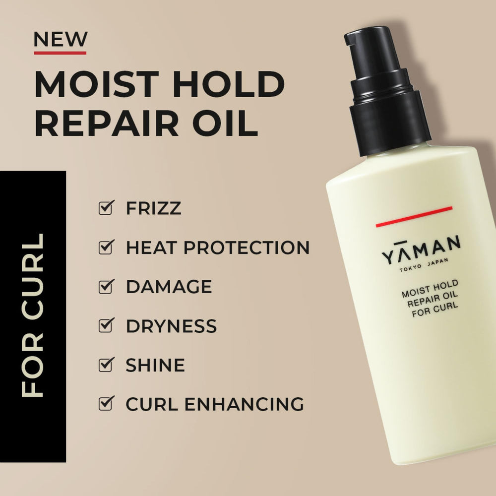 YA-MAN Moist Hold Repair Oil paired with SPA STYLER enables efficient styling with fewer passes.