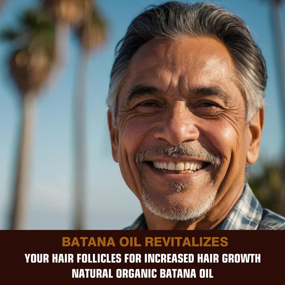 Yacemira Batana oil application on hair offers frizz control and shine