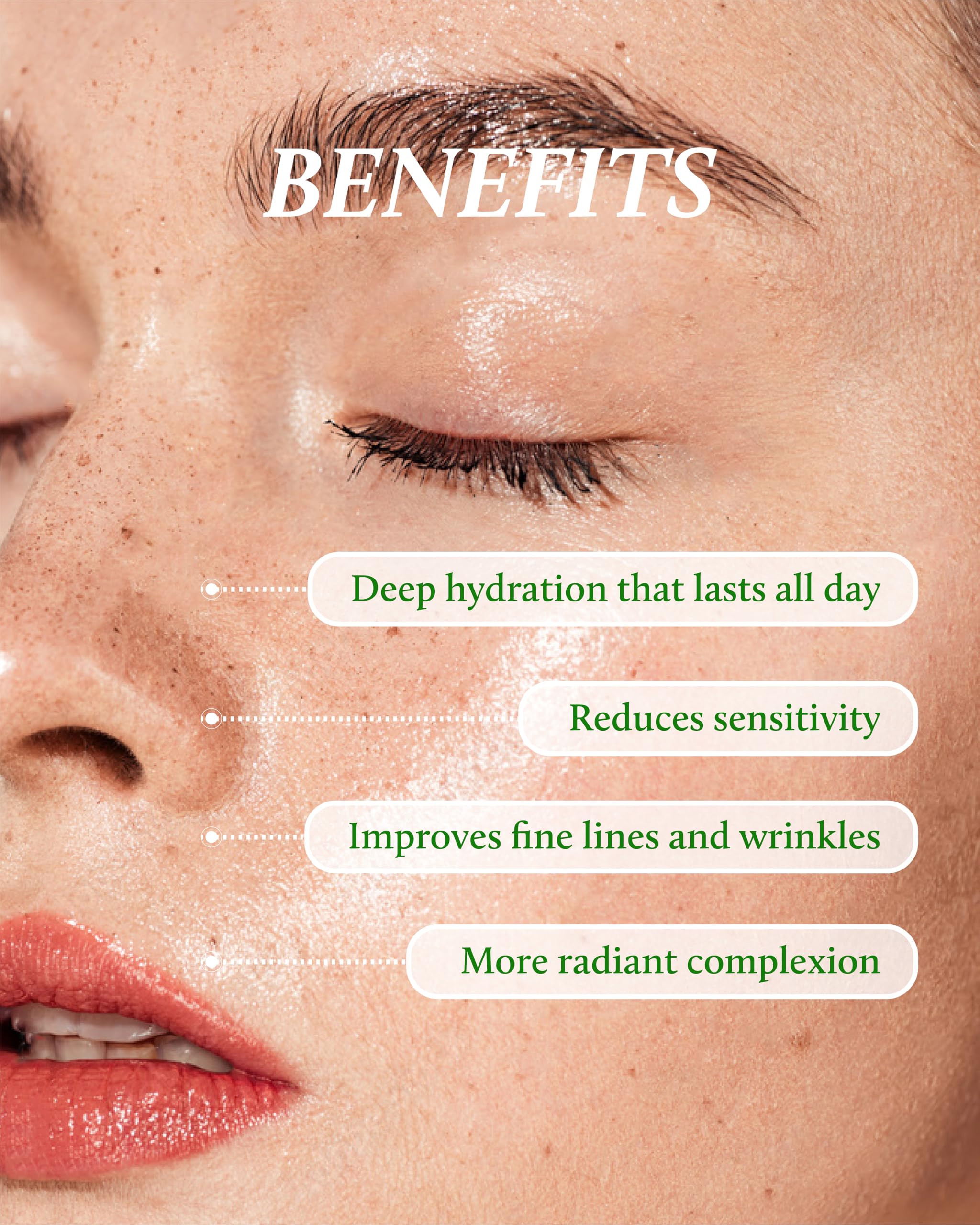 YADAH Cactus Green Hydra Serum pump for easy, clean application