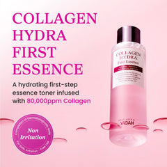 YADAH Collagen Hydra Essence being poured to show light texture and flow