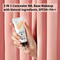 YADAH Silky Fit Concealer BB Cream packaging highlighting 2-in-1 formula