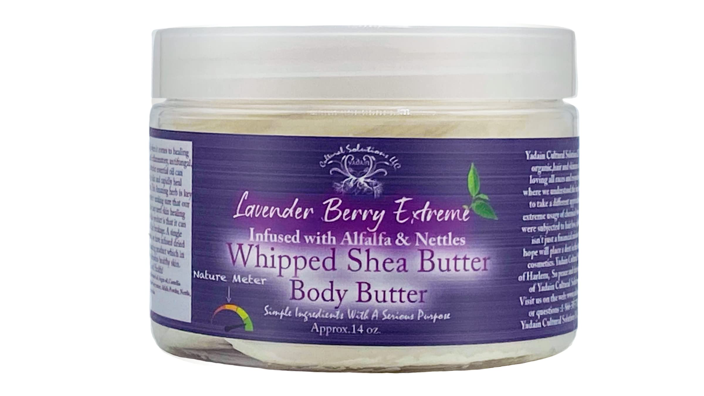 Yadain Lavender Berry Extreme Body Butter jar for deep hydration and silky skin