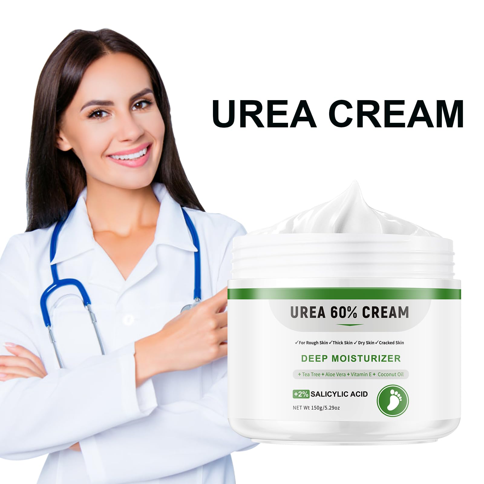 YAFUSIPE Urea Cream 60% helps soften calluses and cracks on heels.