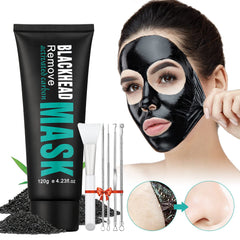 YAFUSIPE peel-off mask activated-charcoal jar for deep pore cleansing.