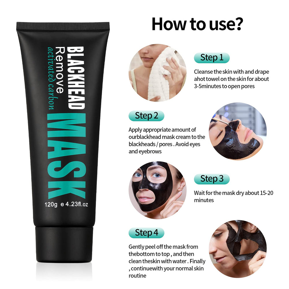YAFUSIPE pore-clearing-charcoal-mask-swirl image highlighting deep cleansing action.
