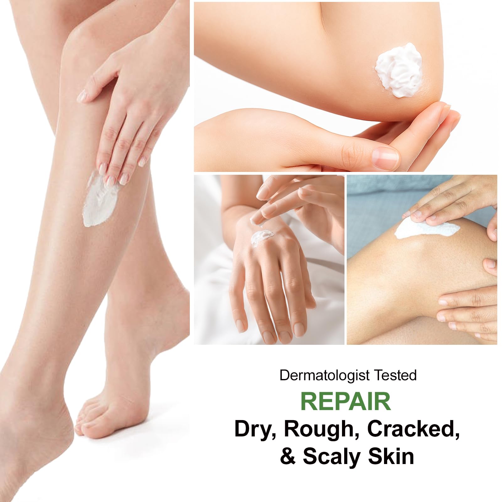 YAFUSIPE Urea Cream 60% texture close-up highlighting creamy formula for dry feet.