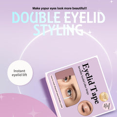Discreet lift without surgery with YAGUVI eyelid tape.